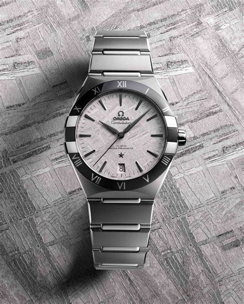 omega asteroid watch|Omega Watch with meteorite dial.